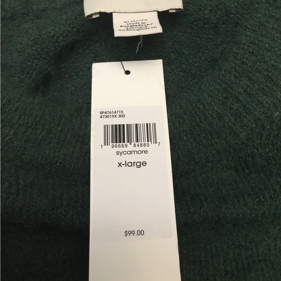 Calvin Klein Deep Green Crew Neck Sweater - Picture 15 of 15